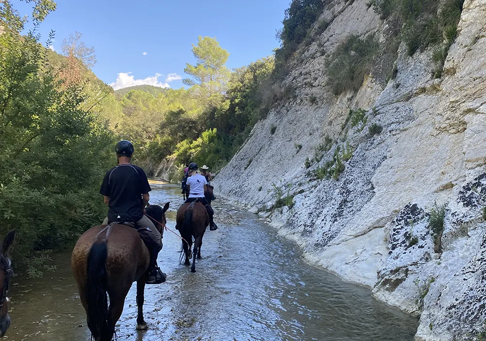 Sikani Horse Trek Sicily - Monti Sicani river