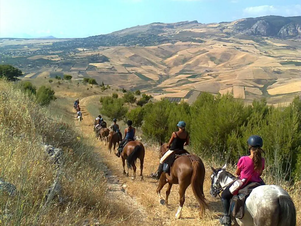 Sikani Horse Trek Sicily - Horse riding fields